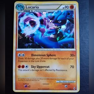 Lucario Pokemon Card - Call of Legends - 14/95 Rare Holo